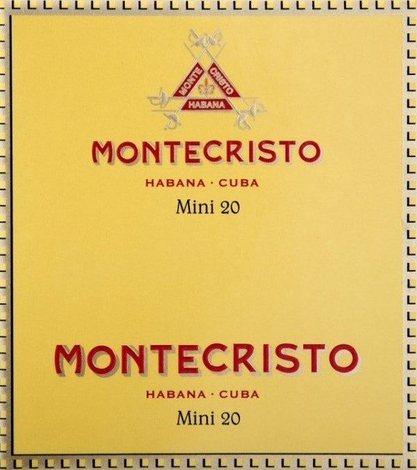 Montecristo Minis Pack of 20... SAVE 10% - TSC Inc. Montecristo Cigarillos