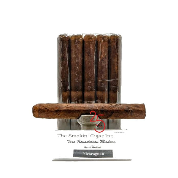 Smokin' Nicaraguan Toro Maduro 6" x 52. BUY 10 GET ONE FOR A PENNY or BUY 15 GET TWO FOR TWO PENNIES.