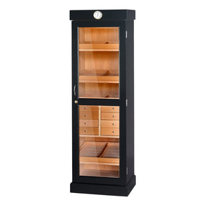Black Oak Tower Humidor with Drawers 2000+ Cigar Capacity. NOT AVAILABLE FOR SHIPPING, LOCAL PICK-UP ONLY! - TSC Inc. The Smokin' Cigar Inc. Humidors