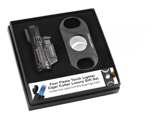 Vertigo Cyclone 3 Lighter & 64 Ring Gauge Cutter Set. - TSC Inc. Vertigo Lighters