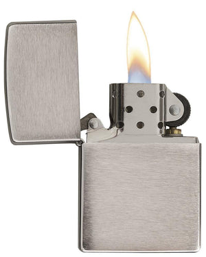 Zippo Brushed Chrome Lighter - TSC Inc. Zippo Lighters